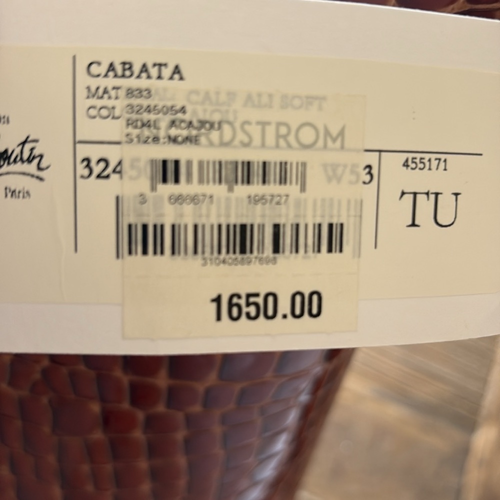 Christian Louboutin Cabata tote on brown “croc” - Picture 8 of 8